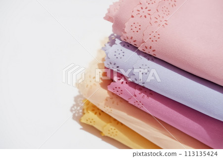 beautiful and soft veil fabric as a background beautiful and soft veil fabric as a background 113135424