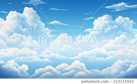 Blue sky and white clouds. Blue sky and white clouds. 113135932