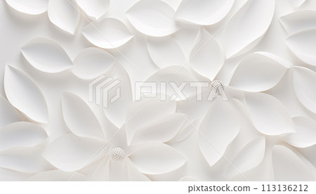 White background flowers texture. White background flowers texture. 113136212