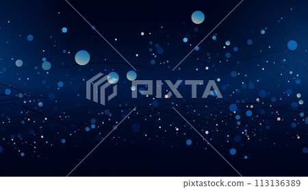 Navy blue dots and dust background 113136389