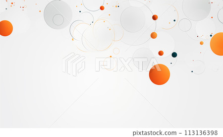 White abstract background with circles. White abstract background with circles. 113136398