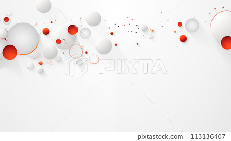 White abstract background with circles. White abstract background with circles. 113136407
