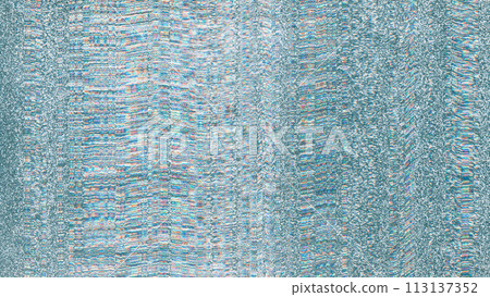 Glitch texture. Digital distortion. Blue pink red white color glowing pixel noise electronic artifacts art illustration abstract background. Glitch texture. Digital distortion. Blue pink red white color glowing pixel noise electronic artifacts art illustration abstract background. 113137352