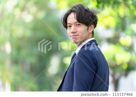 Businessman fresh green 113137466