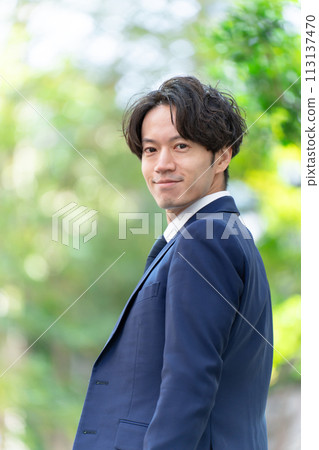 Businessman fresh green 113137470