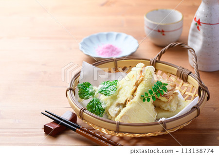 Bamboo shoot tempura Bamboo shoot tempura 113138774