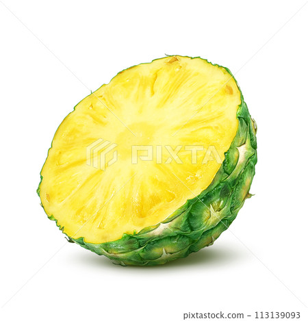 Pineapple illustration realistic 113139093