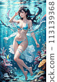 in the water, female, lady 113139368