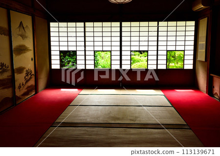 Kyoto City Sennyuji Temple Annex Unryuin Fresh Green 113139671
