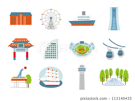 橫濱圖圖標集 113140435