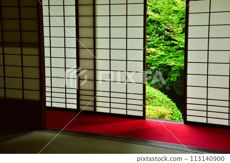 Kyoto City Sennyuji Temple Annex Unryuin Fresh Green 113140900