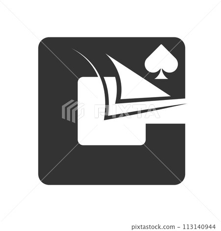 Casino image icon design 113140944