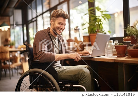Empowering : inspiring showcasing differently abled individuals at work, breaking barriers, demonstrating resilience, and contributing their skills to create an inclusive and diverse workplace 113141019
