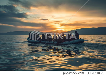 Refugee crisis: impact of war, climate change, political unrest, revealing the humanitarian catastrophe with hungry children seeking refuge amidst a global demographic crisis emigrants camp Refugee crisis: impact of war, climate change, political unrest, revealing the humanitarian catastrophe with hungry children seeking refuge amidst a global demographic crisis emigrants camp 113141035