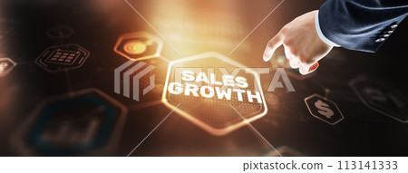Business development to success and growing growth concept Business development to success and growing growth concept 113141333