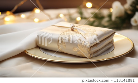 Table setting, harmonious combination of ornaments, dining for various events, wedding invitations, banquet christening, birthday parties. banner, copy space, background, text Table setting, harmonious combination of ornaments, dining for various events, wedding invitations, banquet christening, birthday parties. banner, copy space, background, text 113141891