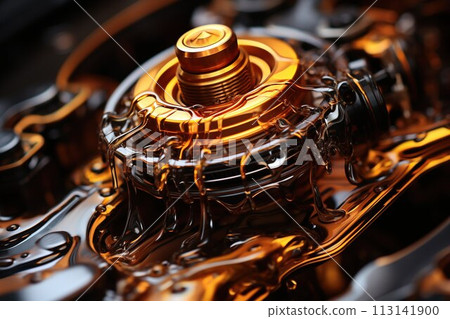 Gasoline oil, energy movement, gold liquid, oil refining industry, gold for profit, motor and car fluid mixture of flammable hydrocarbons combustible mix. 113141900