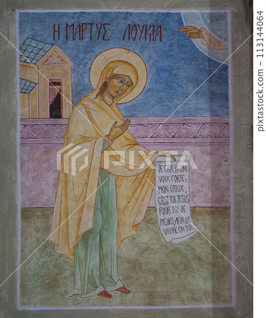 greek church of Cargese village, corse, france greek church of Cargese village, corse, france 113144064