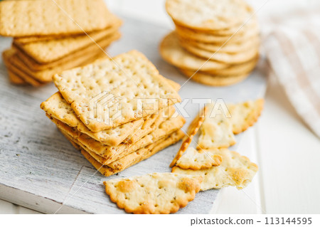 A Pile of Crackers on a Table A Pile of Crackers on a Table 113144595
