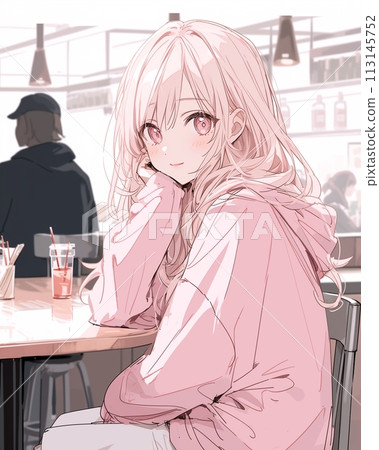 派克大衣女孩插畫2“AI生成圖像” 派克大衣女孩插畫2“AI生成圖像” 113145752