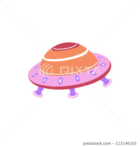 Cartoon UFO vector illustration Cartoon UFO vector illustration 113146105