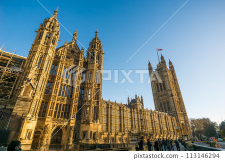 Palace of Westminster in London, United Kingdom 113146294