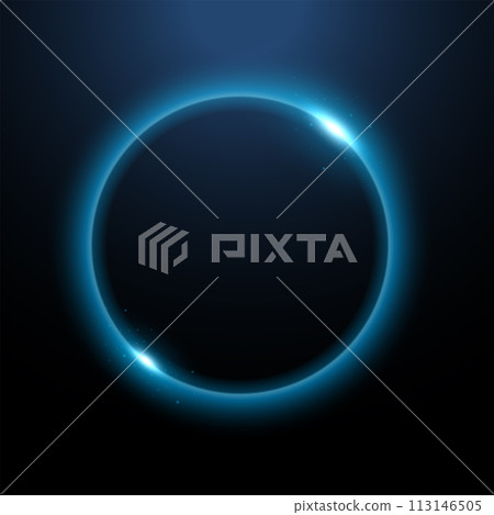 Round Blue Light, Suitable For Product Advertising, Product Design, and Other, Vector Illustration Round Blue Light, Suitable For Product Advertising, Product Design, and Other, Vector Illustration 113146505