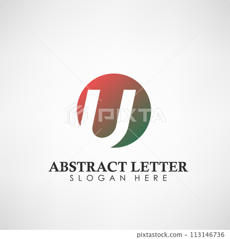 Abstract Letter U Logotype. Suitable For Trademarks, Company Logo, and Other, Vector Illustration 113146736