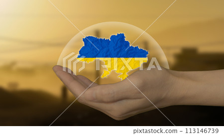 No fly zone in Ukraine, a glass dome protecting Ukraine's skies from attacks 113146739