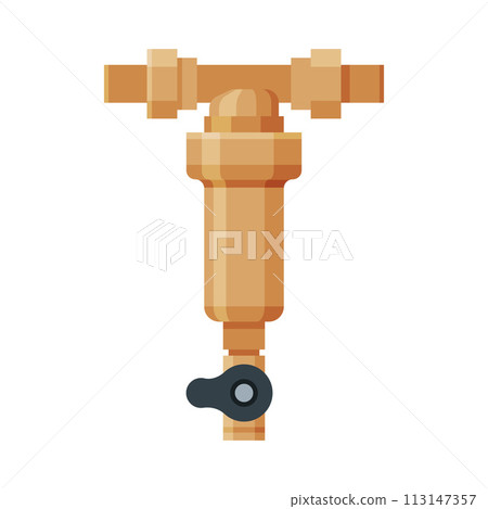 Water Supply and Purification, Special Modern Technologies Vector Illustration on White Background 113147357