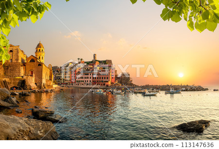 The fishing town of Vernazza 113147636