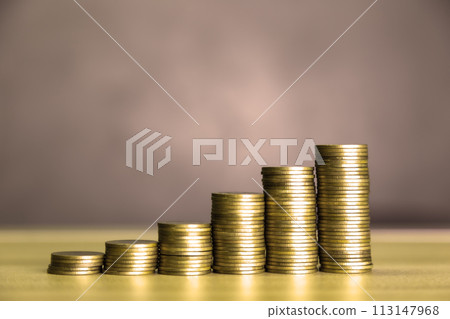 gold money coin background are laid in graph.Business success concept wealth stock investment.Business in the digital age.Digital transformation for next generation technology. concept saving money. gold money coin background are laid in graph.Business success concept wealth stock investment.Business in the digital age.Digital transformation for next generation technology. concept saving money. 113147968