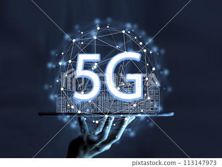 5G Technology networks Internet connecting wireless devices around the world. 5G technology is essential to businesses in the digital world with smartphones in hand and icons connected to each other. 5G Technology networks Internet connecting wireless devices around the world. 5G technology is essential to businesses in the digital world with smartphones in hand and icons connected to each other. 113147973