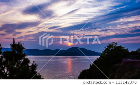 紫湧群島的黃昏（香川縣丸龜市） 113148376