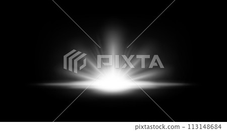 White Rays Rising on Dark Background. Suitable For Product Advertising, Product Design, and Other, Vector Illustration 113148684