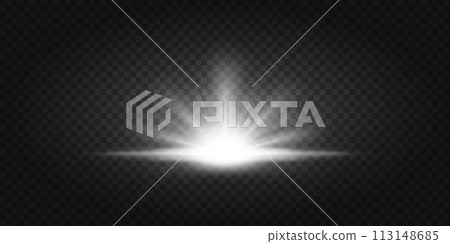 White Rays Rising on Dark Background. Suitable For Product Advertising, Product Design, and Other, Vector Illustration 113148685