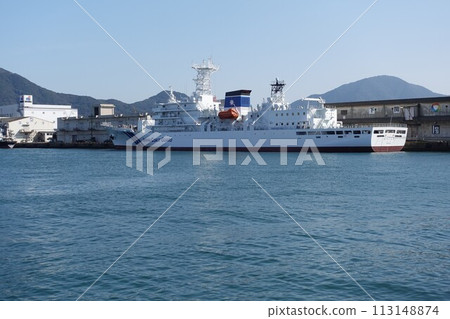 關門海峽日本海上保安廳大型訓練艦「PL23嚴島號」試航 關門海峽日本海上保安廳大型訓練艦「PL23嚴島號」試航 113148874