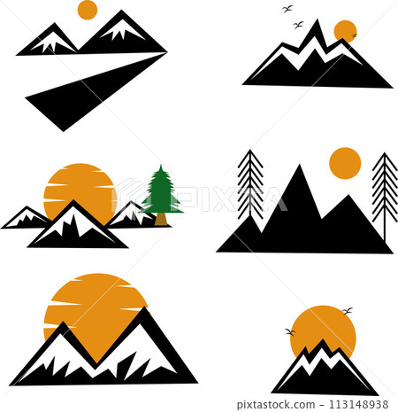 Patches embroidered mountain Patches embroidered mountain 113148938