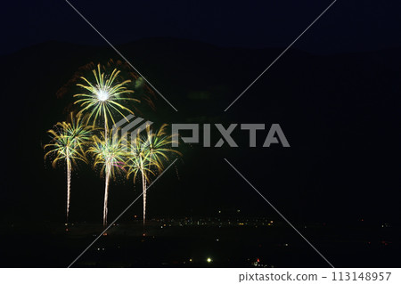 初夏的夜空被煙火染紅 113148957