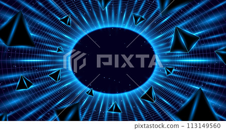 3d vector space background. 113149560