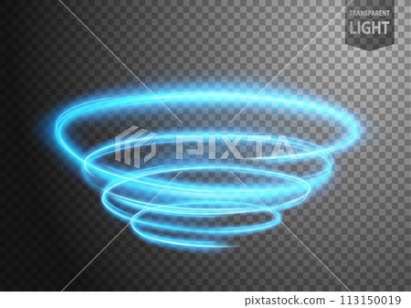 Abstract Blue Vortex of Light with A Transparent Background, Isolated and Easy to Edit, Vector Illustration Abstract Blue Vortex of Light with A Transparent Background, Isolated and Easy to Edit, Vector Illustration 113150019