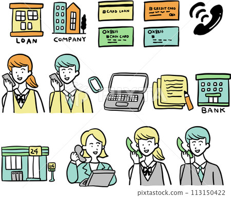 simple business icon set simple business icon set 113150422