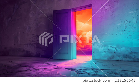 Fantastic background and door Fantastic background and door 113150545