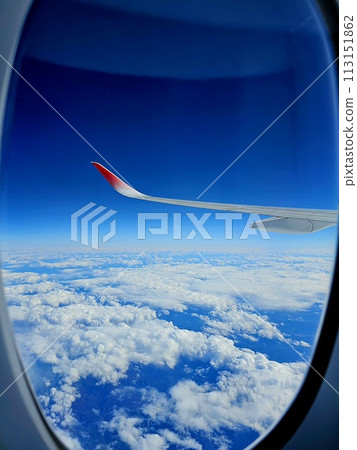 飛機上窗外 113151862