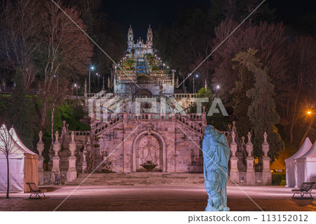 Portugal, Lamego, Nossa Senhora dos Remedios church, spectacular night view Portugal, Lamego, Nossa Senhora dos Remedios church, spectacular night view 113152012