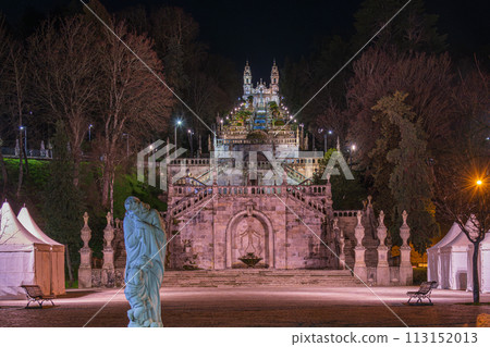 Portugal, Lamego, Nossa Senhora dos Remedios church, spectacular night view Portugal, Lamego, Nossa Senhora dos Remedios church, spectacular night view 113152013