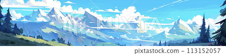 風景與山 AI 影像 113152057