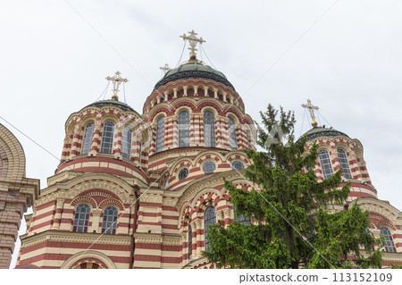 [Ukraine] Mosaic exterior of the Church of the Annunciation in Kharkiv city 113152109