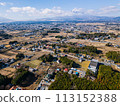 view of Fuji mountain in the background ,Japan. 113152388