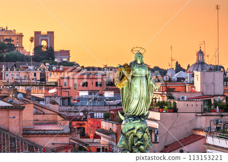 Column of the Immaculate Conception in Rome, Italy 113153221